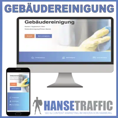 Webseite für Gebäudereinigungen