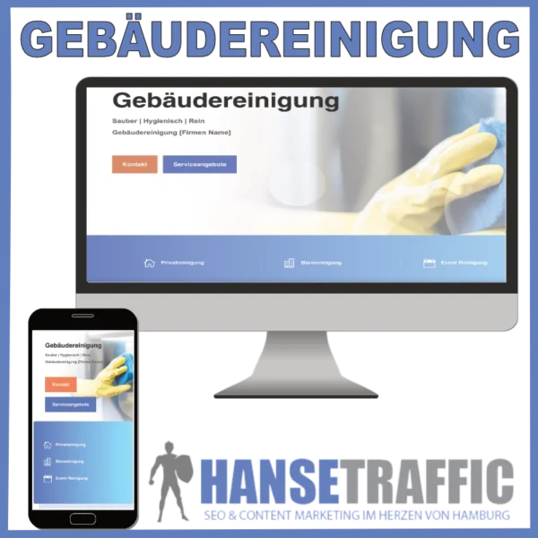 Webseite für Gebäudereinigungen